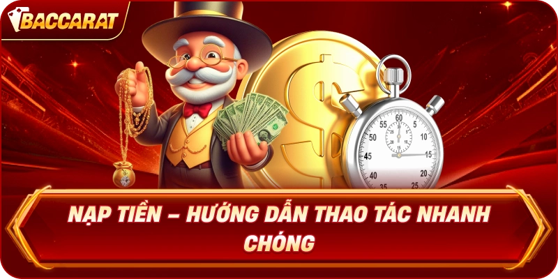 Nạp Tiền Baccarat  – Hướng dẫn thao tác nhanh chóng