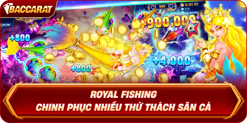 Royal Fishing chinh phục nhiều thử thách săn cá