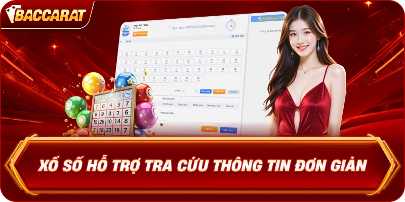 Xổ Số  hỗ trợ tra cứu thông tin đơn giản